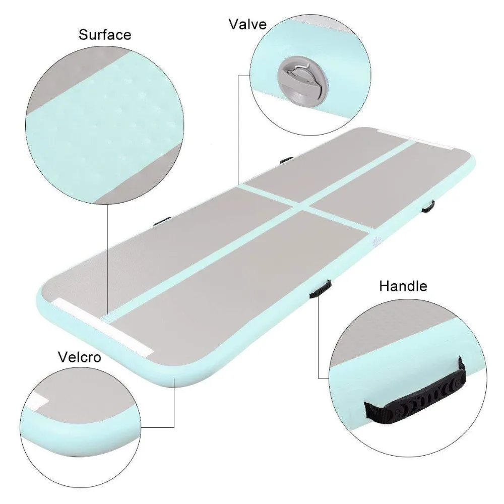 AirTrack Air Tumbling Track тренировочные гимнастические коврики набор надувное оборудование для балансировки упражнения 100*300*10 см 9 цветов