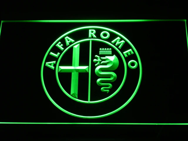 d146 Alfa Romeo Car Services Parts LED Neon Light Signs with On/Off Switch 20+ Colors 5 Sizes to choose