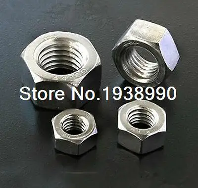 

100pcs Metric Thread M8 304 Stainless Steel Hex Head Nuts Screw Nuts Hex Nuts