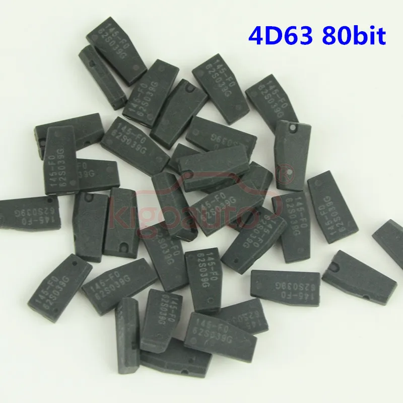 Kigoauto 5PCS Transponder Key remote car key chip blank suitable for Ford 4D63 80 bit chip transponder carbon