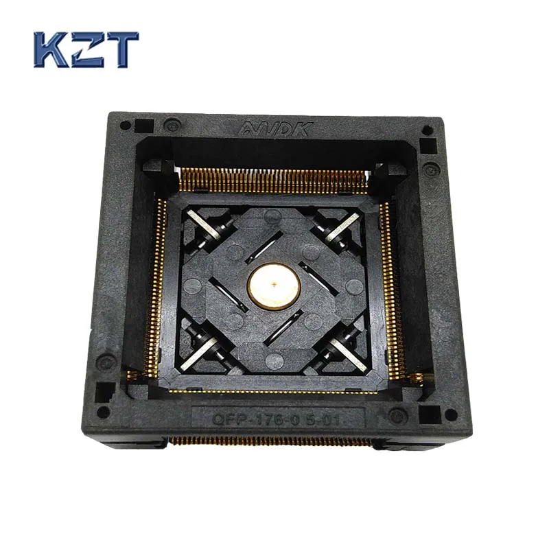 QFP176 TQFP176 LQFP176 Burn in Socket Pitch 0.5mm IC Body Size 24x24mm OTQ-176-0.5-06 Test Socket Adapter