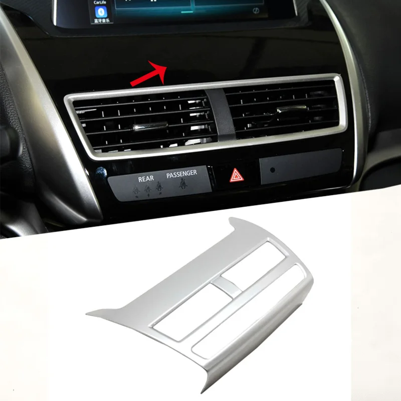 

Car Styling Dashboard Navigation GPS Multimedia Panel Cover Trim 1 Piece ABS Fit For Mitsubishi Eclipse Cross 2018 2019