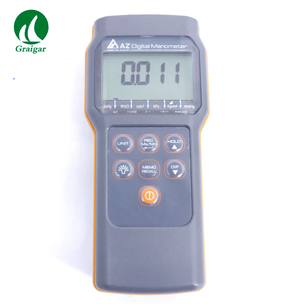 High Performance Digital Manometer Meter Differential Pressure Gauge AZ82152 Range 15PSI