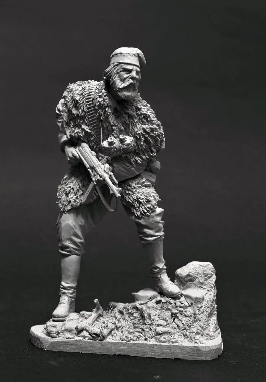 Unassambled   1/16  120mm Greek Resistance Fighter WITH BASE   Historical  Resin kit miniature model Unpainted