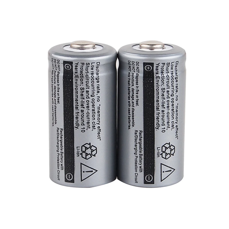 16340 Battery CR123A 3.7V 2500mah Rechargeable Lithium Batteries 16340 Batteria for LED Torch Flashlight Electric ToyCar battery