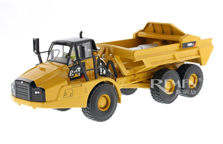 DM 1:50 Caterpillar Cat 740B EJ Articulated Hauler Dump Truck Engineering Machinery 85500 Collectible Diecast Model Replica Toy