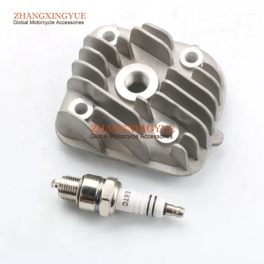 40mm - 47mm 1PE40QMB CYLINDER HEAD & E6TC spark plugs for Yamaha JOG 50 92-91 4SC JOG 50 R AC 02-13 Neos 50 97-13 5AD  Easy 2T