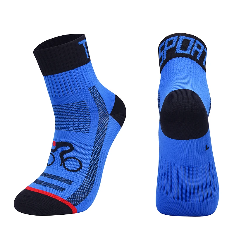 2023 New Men Women Cycling Sock Breathable Outdoor Basketball Socks Protect Feet Wicking Bike Running Football Sport Socks image 2