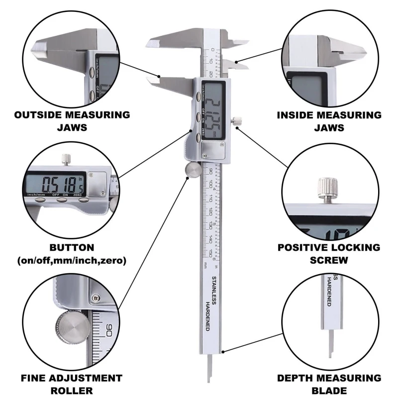 Stainless Steel Digital Caliper  6 