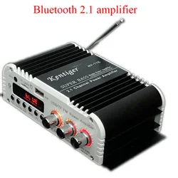 Kentiger HY-118 블루투스 2.1 + 1 4 채널 출력 서브 우퍼 TF \ USB \ FM 오디오 전력 증폭기 스테레오 Amplificador 슈퍼베이스 Dac