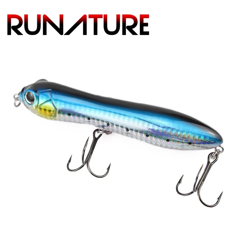 RUNATURE Artificial Minnow Topwater Pencil Baits Sea Fishing Wobbler Summer Pike Crawlers Trout Fishing Supplies