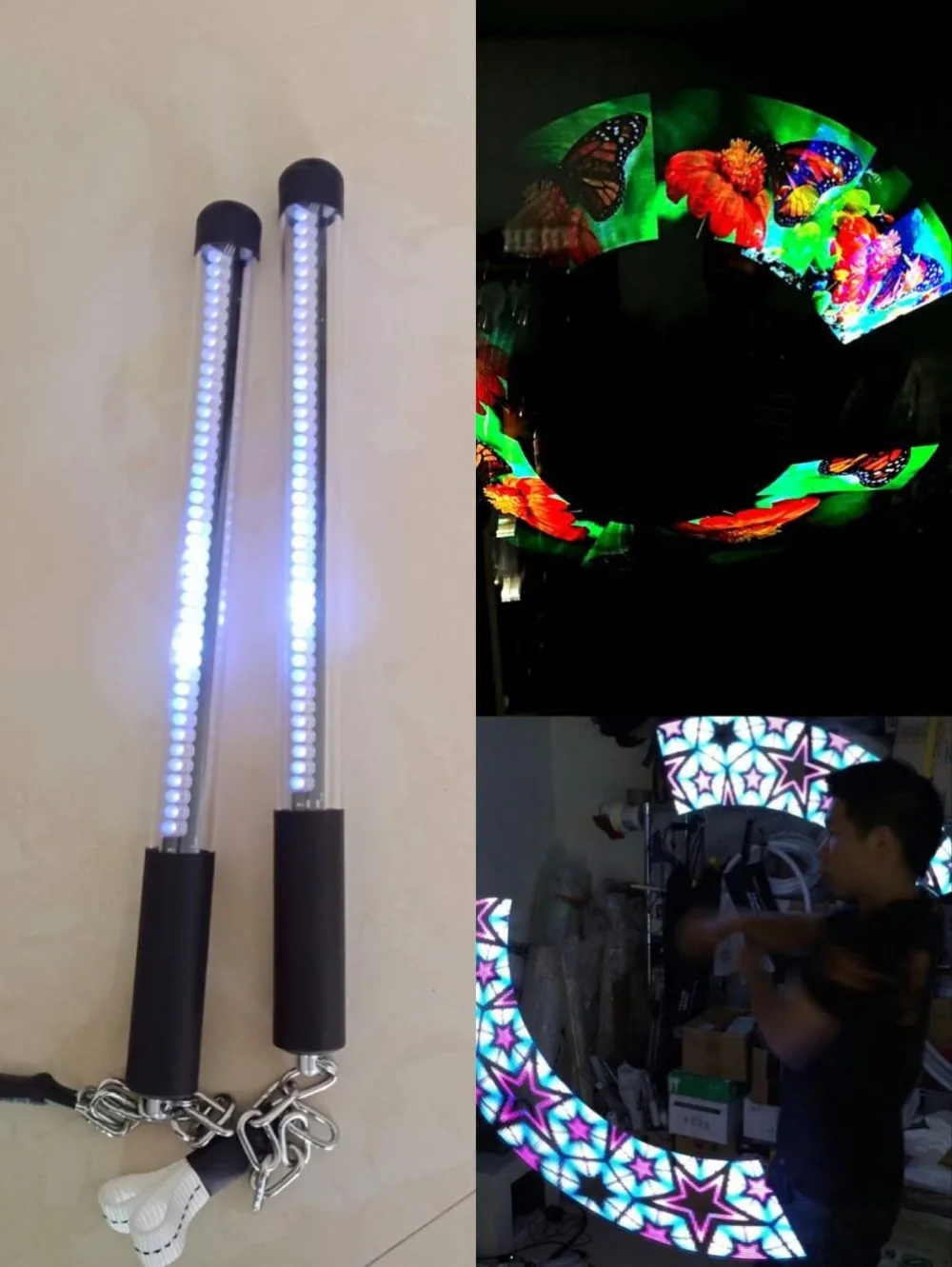 LED Poi glow stage prop for performance