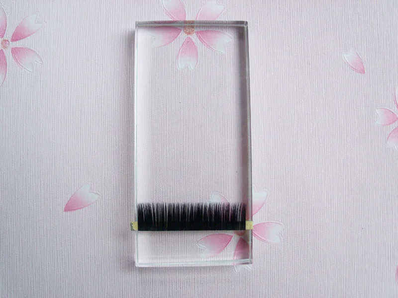 False Eyelash Stand False Eyelash Extension Crystal Glass Glue Pallet Accessories Rectangle-shaped Eyelash Glue Glass Holder