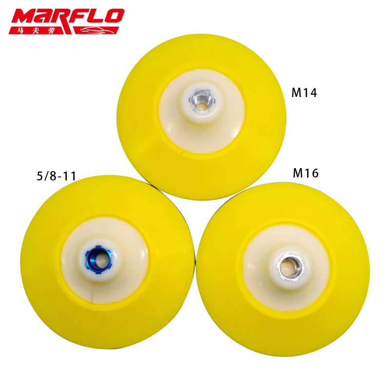 Marflo Car Wash Plate Backing Pad With Polishing Sponge Pad 6\