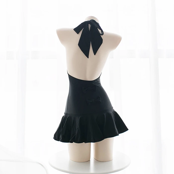 Cos saber Japanese swimsuit cosplay Fate Zero Stay Night sukumizu black swimwear, DA039