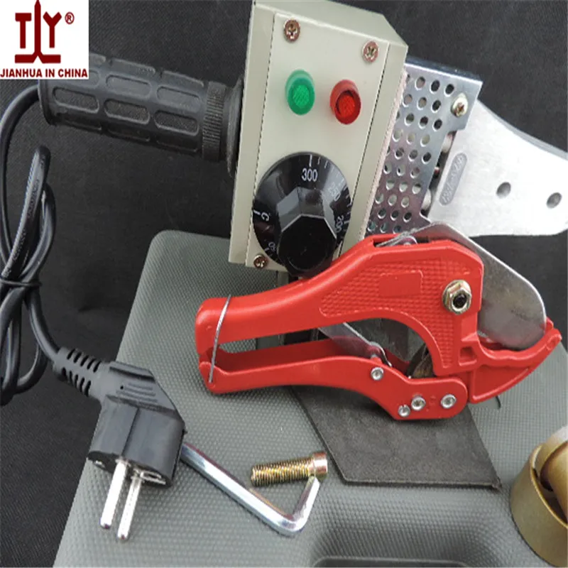 Temperature control PPR Welding Machine plastic pipe welding machine with a ppr cutter AC 220V/110V 600W 20-32mm Thick Die Head