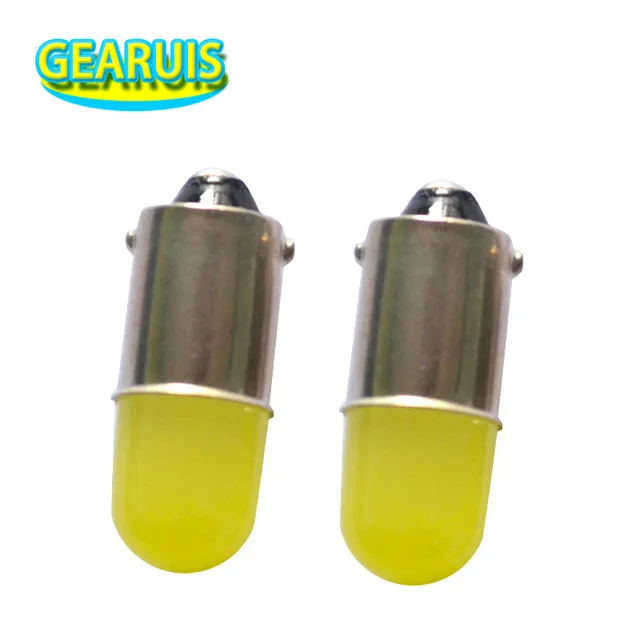 

1000pcs Heat durable T11 363 BA9S T4W led 1 SMD COB 30MA Round 3D Led Car License Plate Light Bulb Door Lamp White 12V