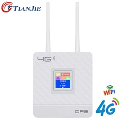 Permanence Routeur Wifi CPE, Modem 3G, Déverrouillage à Large Bande, Hotspot Mobile, Port WAN/LAN, Passerelle d'Antennes Externes pour Touristes avec Fente pour Carte Sim