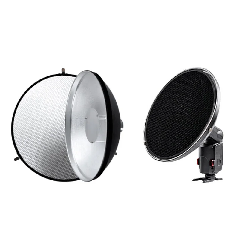 Godox AD-S3 Flash Beauty Dish + Reflector fotográfico de rejilla de panal para Godo Witstro AD-360 II AD360II AD180 AD200 AD200Pro Speedlite