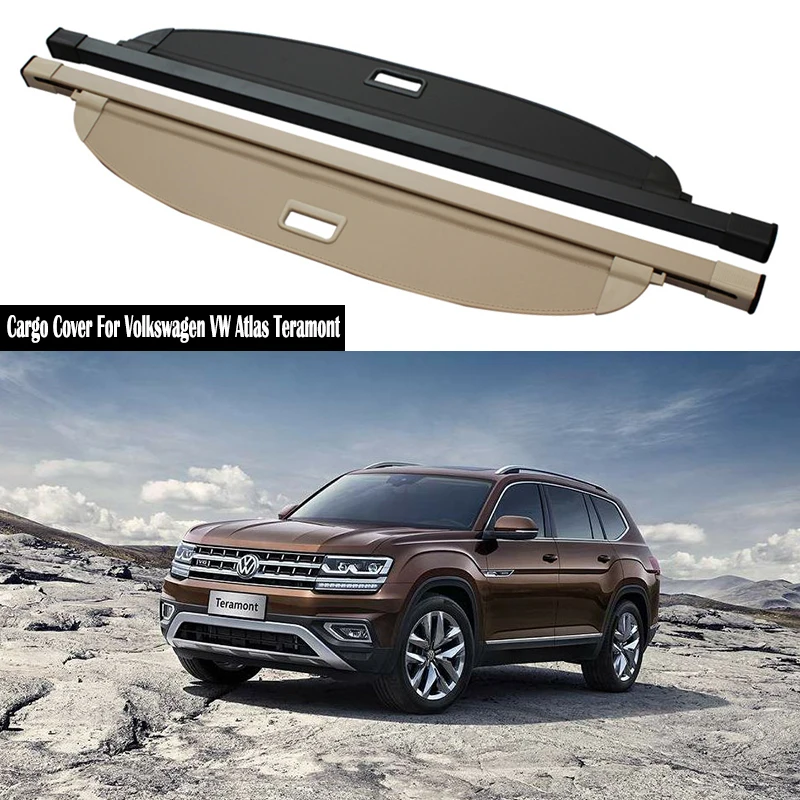 

Rear Cargo Cover For Volkswagen VW Atlas Teramont 2017-2021 privacy Trunk Screen Security Shield shade Accessories