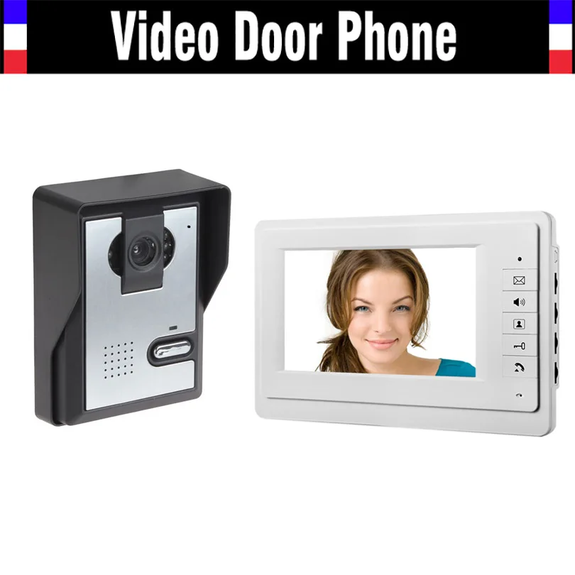 

[ Special Offer ] 7" Monitor Video Door Phone Intercom System Wired Video Doorbell kit for Home Villa