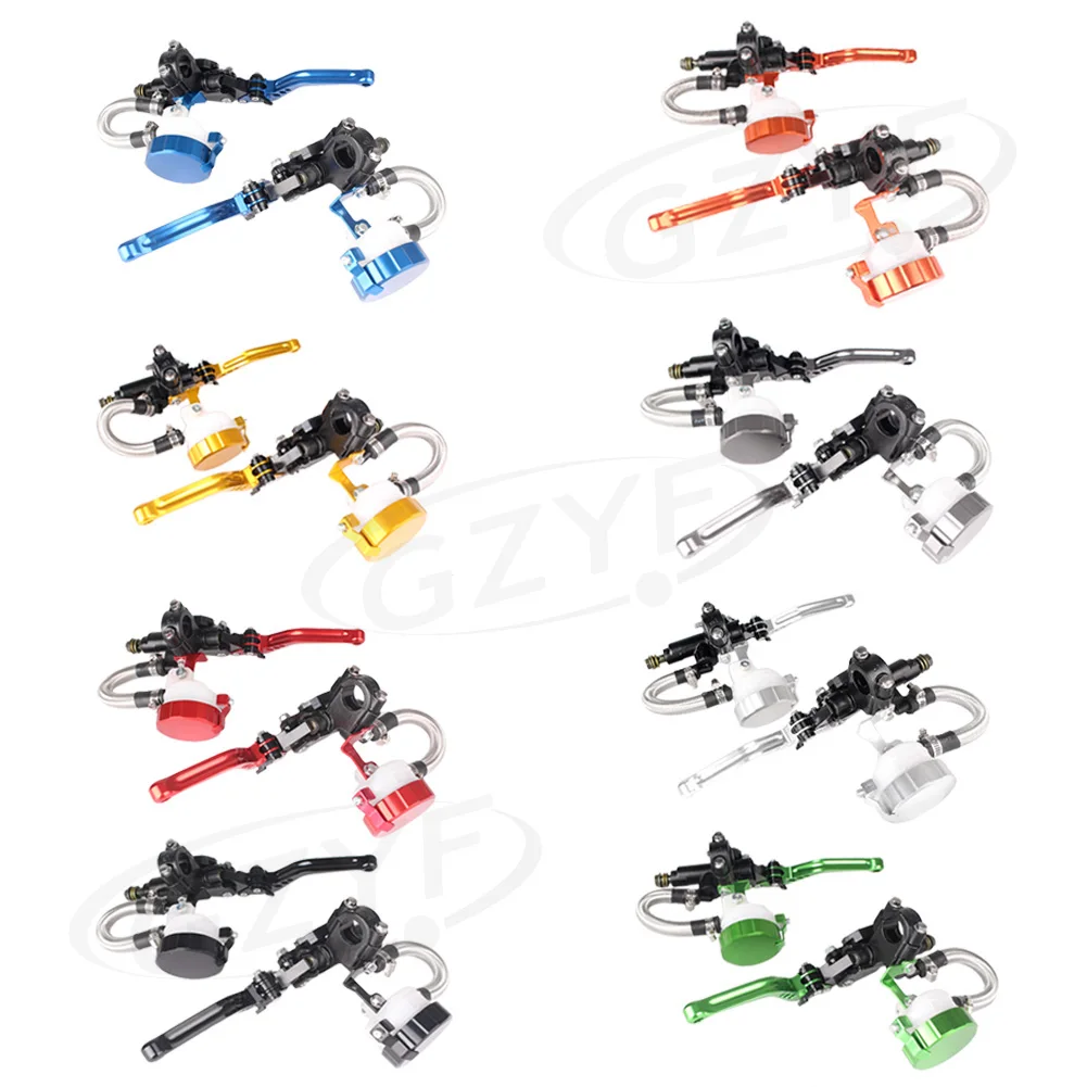 

7/8" 22mm Brake Clutch Levers Master Cylinder Reservoir Universal For 100cc. to 400 cc Sport Street Dirt Bike CNC Motorbike Part