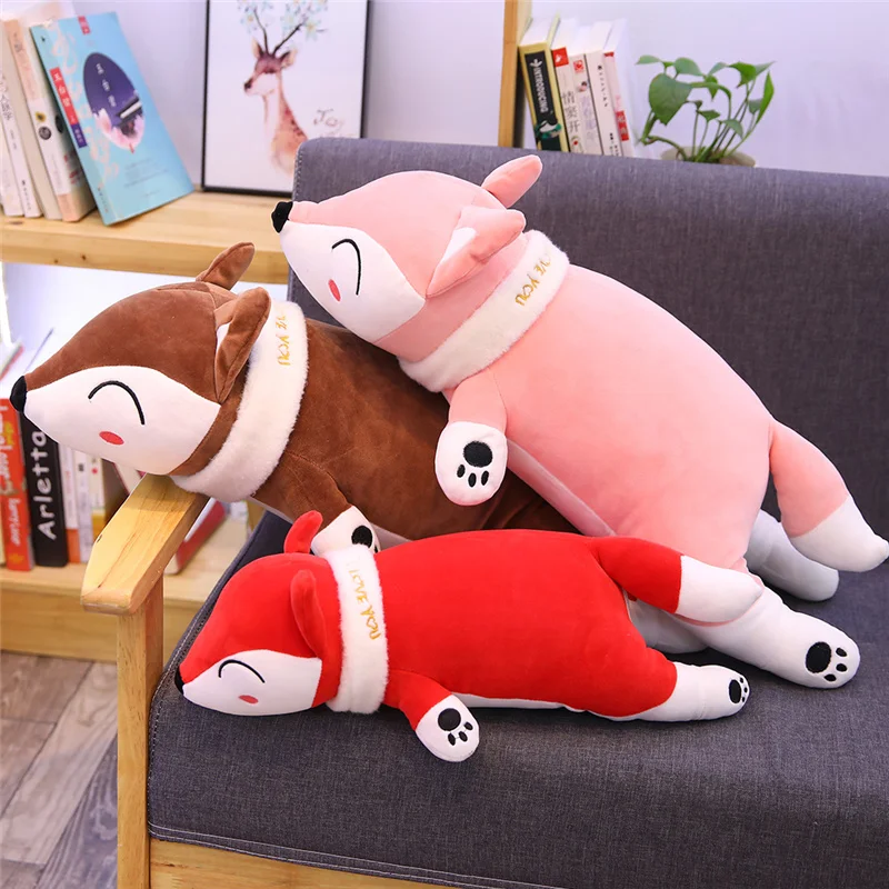 35-90cm Kawaii Dolls Stuffed Animals & Plush Toys Plush Pillow Fox Stuffed Animals Soft Toy Doll