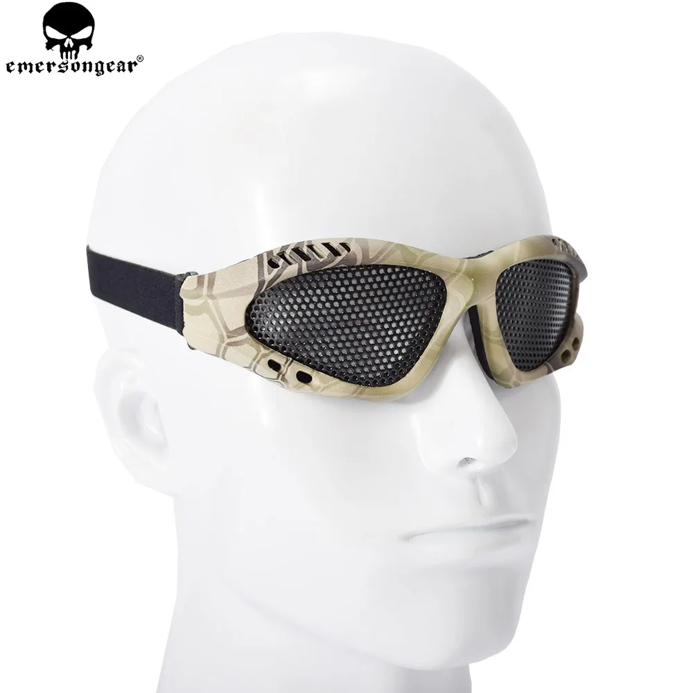 EMERSONGEAR Protective Goggle  Glasses Airsoft Steel Mesh Eyes Protective Sport Hunting Camping Hiking EM6480