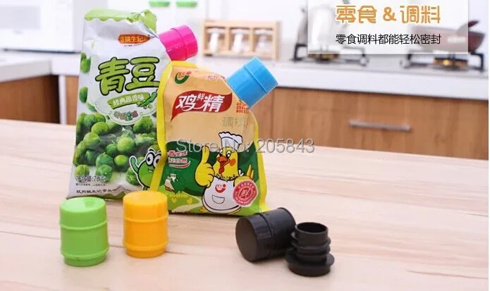 

Bags Sealing Clip Food Seal Clips For Packages Kitchen Storage Organizer Discharging Mouth Cap