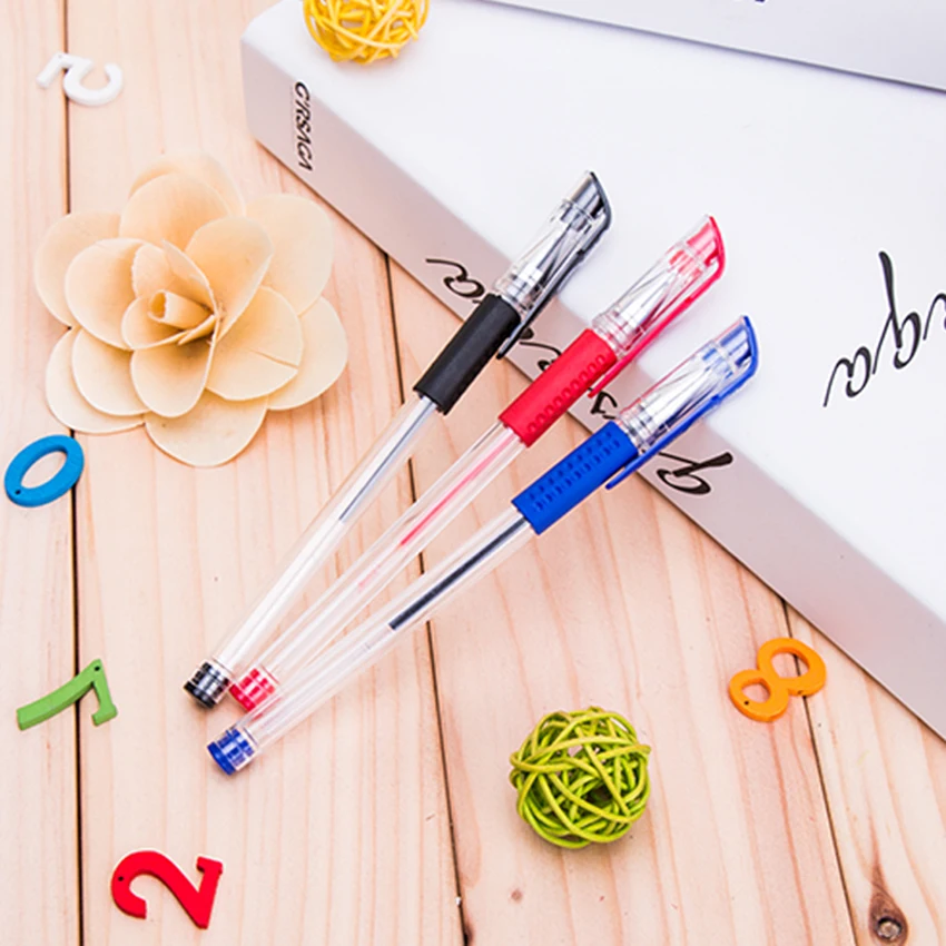 1PC Stationery Store European Standard Gel Pen School Supplies Red Blue Black Gel Pen / Neutral Pen 0.5 Carbon Pen