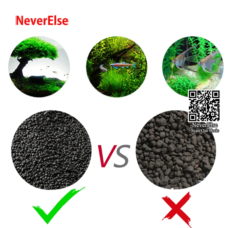 0.1kg/1kg Aquarium Substate Water Growing Gravel Plant Soil Aquatic Float Grass Clay Fish Tank Sand Fertility Aquarium Accessory