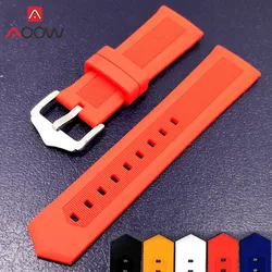 Soft Silicone Watchband 12mm 14mm 16mm 18mm 20mm 22mm 24mm 26mm 28mm Universal Rubber Wristband Bracelet Band Strap Accessories