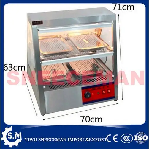 0.7m Electric Food Warming Display Showcase High Efficiency Food Warmer