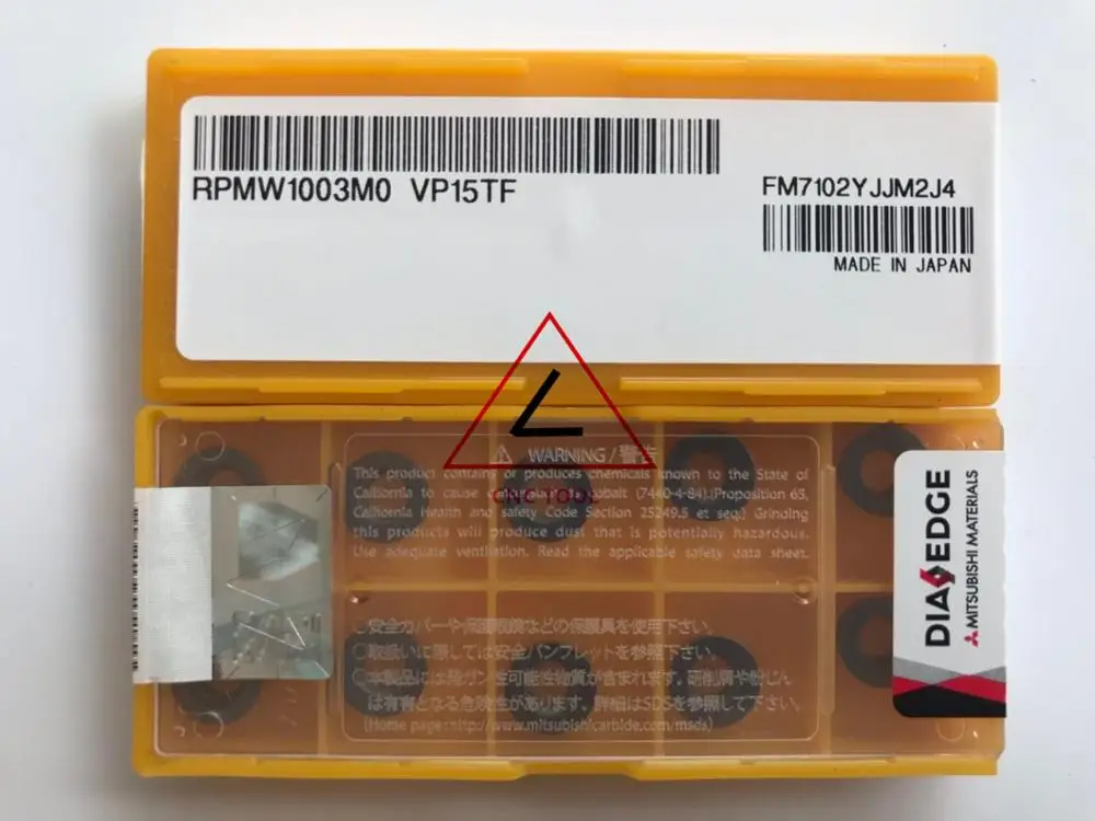ไดเอดจ์เม็ดมีดเดิม10ชิ้น VP15TF RPMW1003MO