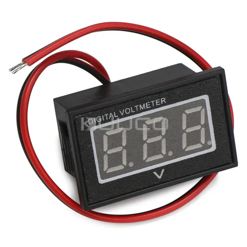 Waterproof Digital Voltmeter DC 15~120V Volt Meter/Voltage Tester 0.56