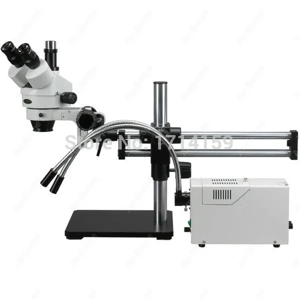 Engravers gemologists-AmScope Supplies 3.5X-180X Fiber light Trinocular Stereo Microscope + Ball Bearing Stand