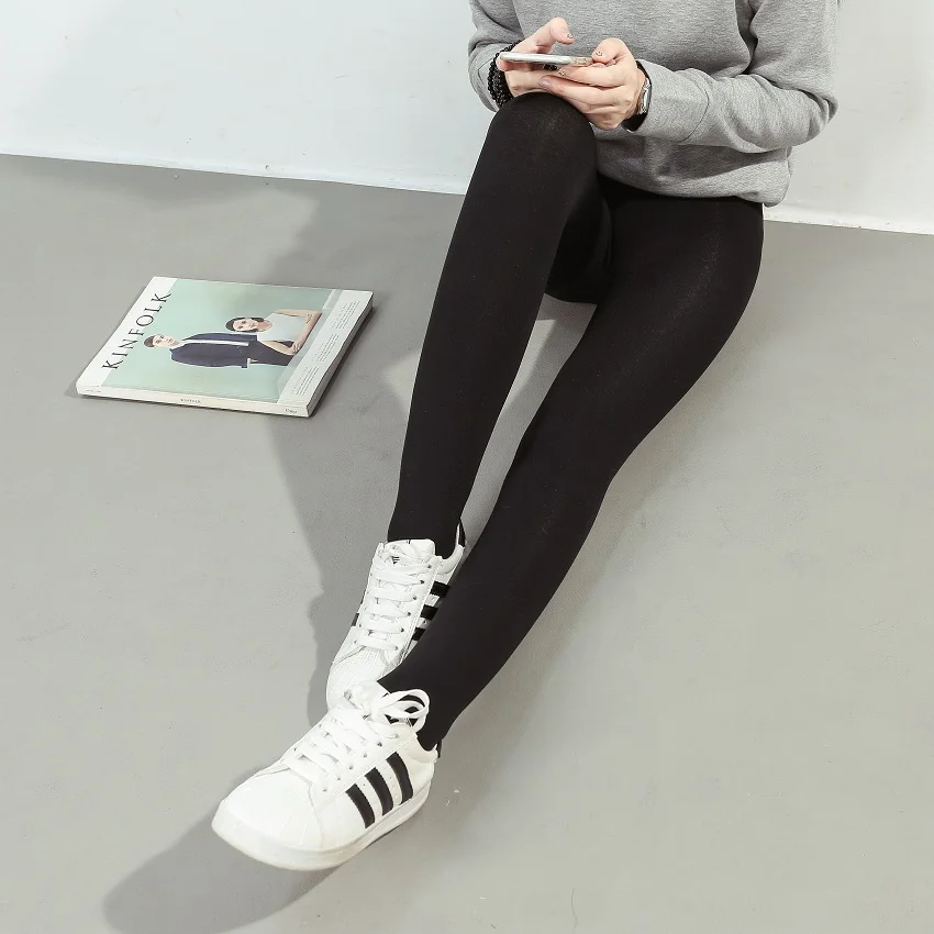 

Fashion Casual Women Leggings Autumn Winter Slim Sexy Knitted Stretchy Warm Woman Leggings Solid Pants