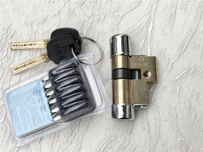Type 13 AB Key Security Anti-Theft Copper Door Lock Core with Keys Entrance Lock Cylinder Durable Door Lock Core with Keys