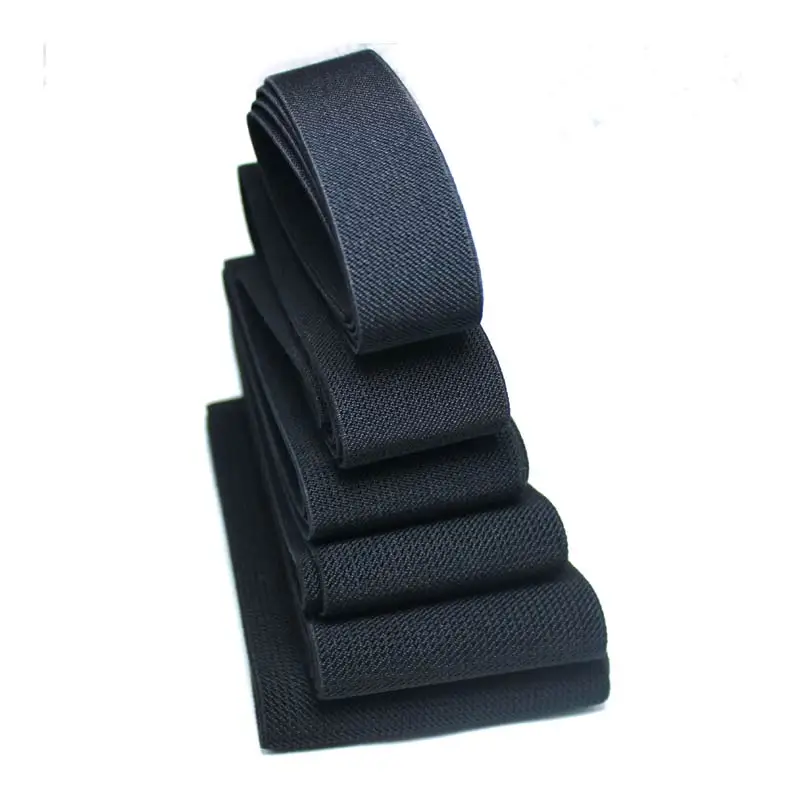 2-10cm High quality black Twill waist elastic band  sewing clothing accessories Elastic decorative belt/ rubber band