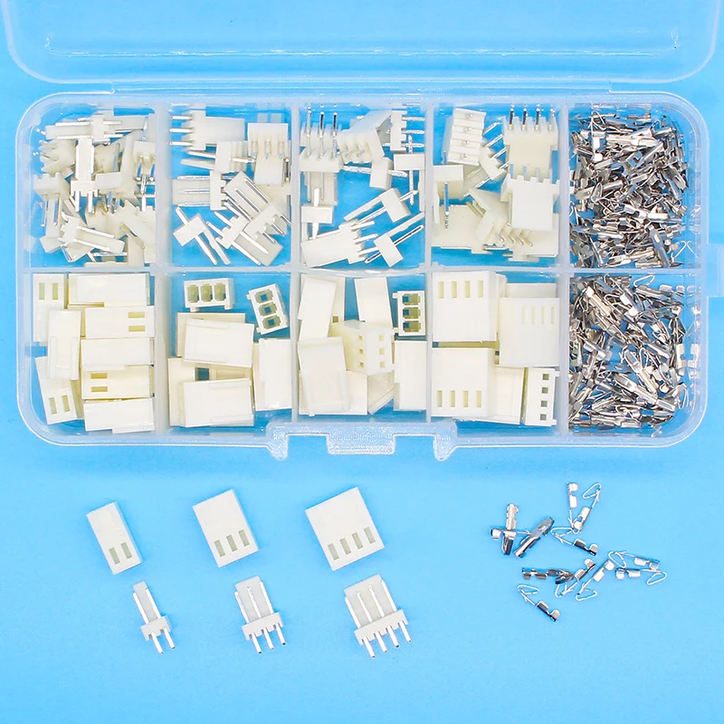 KF2510 Kits 50 sets Kit in box 2p 3p 4 pin 2.54mm Pitch Terminal / Housing / Pin Header Connectors Adaptor