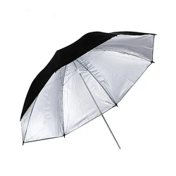 Konsee – parapluie souple de Studio Photo, accessoires d'éclairage de photographie, couleur noir et argent, 83CM, 1 pièce