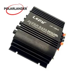 Lepy LP-168S 12V Power Subwoofer 2.1 Channel Auto Audio Car Amplifier Bass Output HiFi Stereo Sound AUX Function Loud Speaker