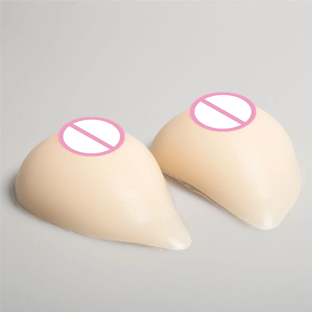 800g/Pair White Fake Boobs Artificial Breast  Drag Queen Crossdresser Transgender Shemale Realistic Silicone Breasts Forms