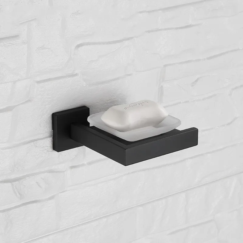 Black Finish stainless steel Soap dish 136*149*55mm Unique design Bathroom Accessory