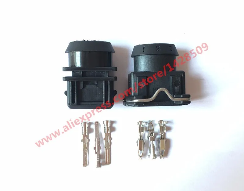 1 Set Female And Male 3 Pin Wire Connector For Bosch EV1 Electrical Connectors Automotive Plug