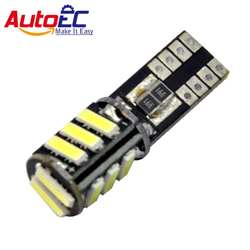 AutoEC 10pcs T10 168 194 501 W5W 11smd 7014 Canbus no error car auto turn signal Clearance Lights lamp bulb DC12V #LB140