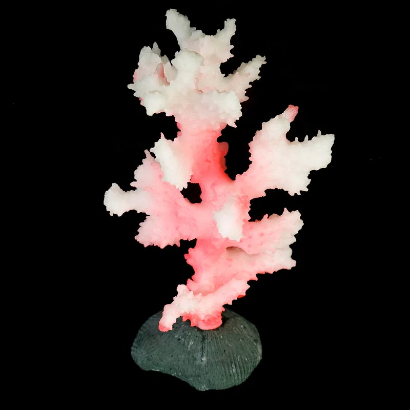 New Beautiful Aquarium Artificial Coral Plant Decoration Fish Tank Luminous Sea Anemone Ornament Color Random