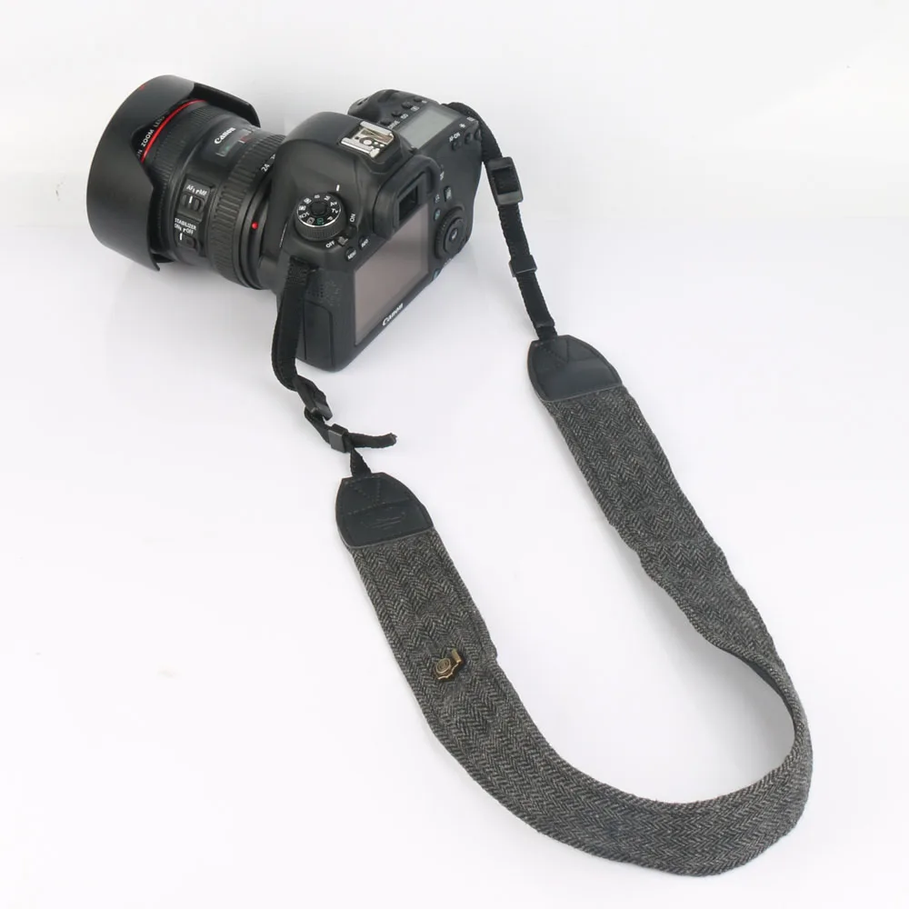 Newest Adjustable Cotton Leather Camera Strap Shoulder Neck Belt For Sony/ Nikon SLR Cameras Strap Accessories Part Universal