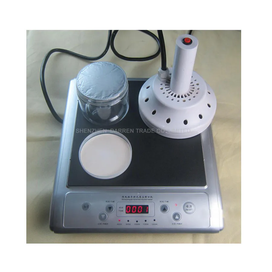 Machine électromagnétique de scellage par induction, scelleuse de bouchons en feuille d'aluminium (diamètre de scellage 20-130MM) pour appareil électrique 220V