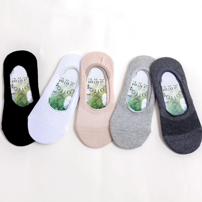 Men Summer Socks 5Pairs/Lot Fashion Casual Cotton Men Socks Male Brief Breathable Invisible Slippers Shallow Mouth No Show Sock